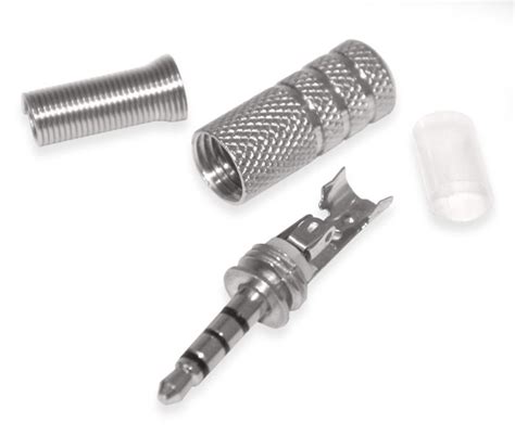 Штекер на кабель 3.5mm 4-pin метал Купить в интернет-магазине - Ворон