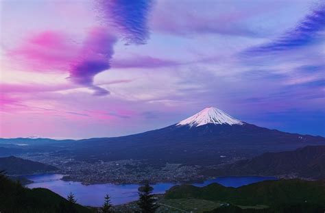 Mount Fuji Purple Wallpapers - Wallpaper Cave