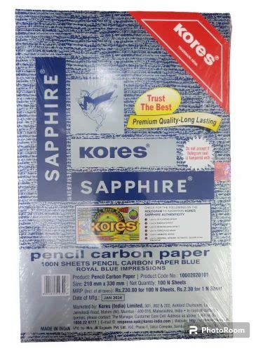 Kores Sapphire Pencil Carbon Paper For Office Gsm 40 At Rs 230pack