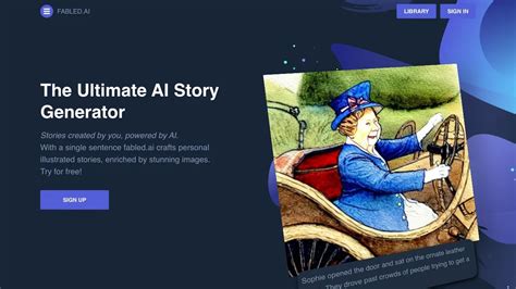 Gerador De Histórias Ia - Fabled.ai - Gerador de Histórias com IA e Ilustrações | Creati.ai
