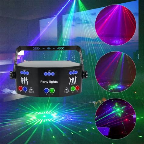 Ojos Rgb Led Dmx L Ser Escenario Estrobosc Pico Proyector De Luz Dj