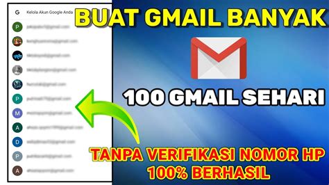 Cara Membuat Akun Gmail Banyak Tanpa Verifikasi Nomor Hp Mudah