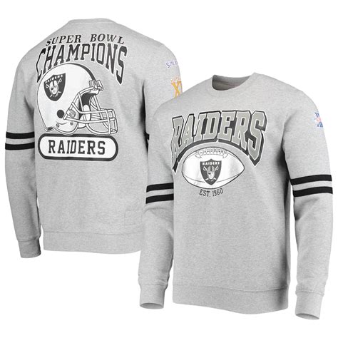 Mens Las Vegas Raiders Mitchell And Ness Heathered Gray Allover Print