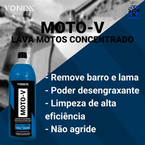 Moto V L Vonixx Shampoo Automotivo Lava Autos Concentrado Limpeza Pesada