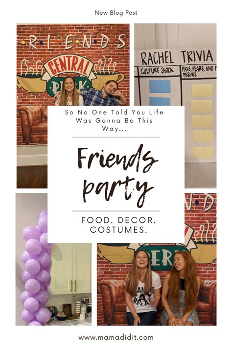 Friends Party Theme Ideas | Friends tv show, Friends tv, Friends party