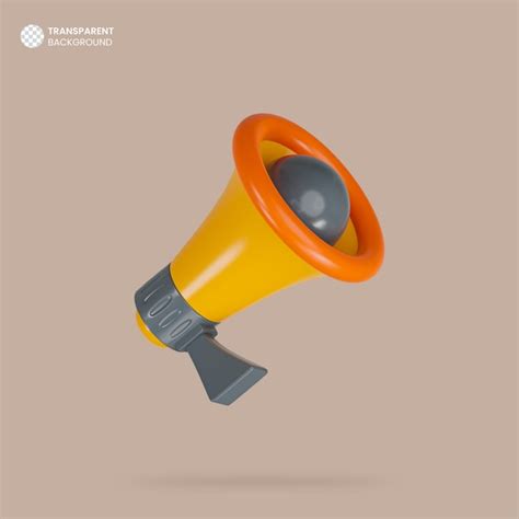 Premium PSD Megaphone Isolated 3d Icon