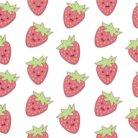 Cartoon Strawberries Wallpaper