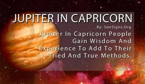 Jupiter In Capricorn Meaning: Stable And Optimistic - SunSigns.Org