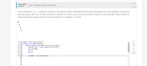 Solved CHALLENGE 4 8 2 Nested Loops Print Seats ACTIVITY Chegg