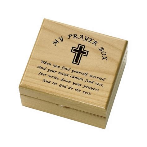 4 3 4 X 4 1 4 X 2 3 4 Inch Personalized Prayer Maple Wood Keepsake Box