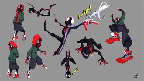 Miles Morales sketches by thewonderbun on DeviantArt