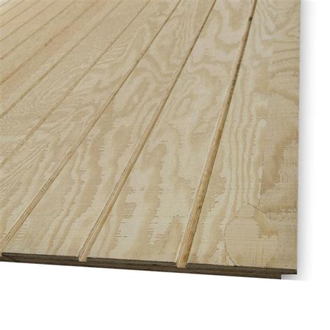 Natural Wood Plywood Panel Siding Common In X In X In