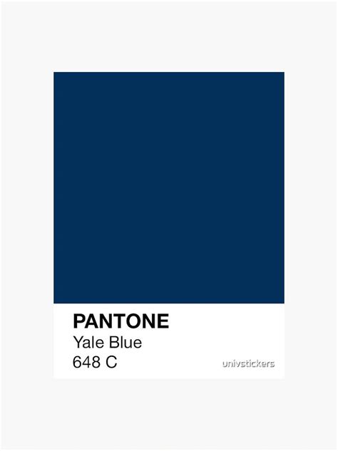 Yale Pantone Color | School Motivation