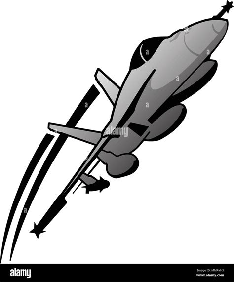 Fighter Jet Plane Vector Clipart