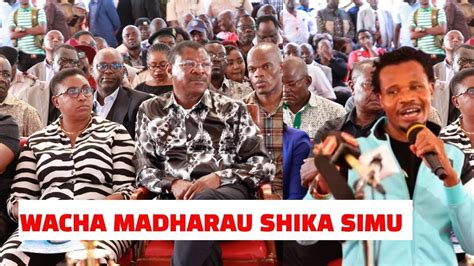 Mwache Madharu Shika Simu Yangu Fearless Mp Peter Salasya Confront