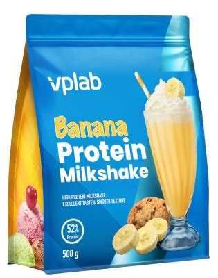 Протеїн VPLab Protein Milkshake банан, 500 г : інструкція + ціна в ...