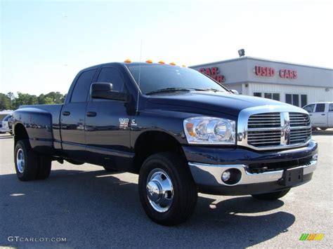 2008 Patriot Blue Pearl Dodge Ram 3500 Lone Star Quad Cab 4x4 Dually