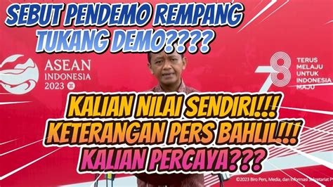 Viral KALIAN NILAI SENDIRI Keterangan Pers Menteri Bahlil Sebut