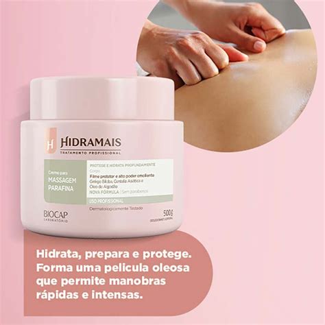 Creme Para Massagem Parafina Hidramais 500g