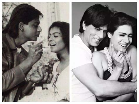 Candid pictures of Shah Rukh Khan and Kajol that will take you down memory lane