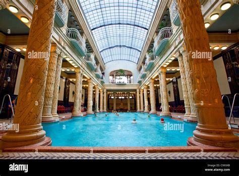 Budapest, Gellert Baths in Budapest Stock Photo - Alamy