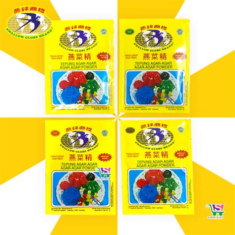 Jual Tepung Agar Agar SWALLOW Globe Brand Jelly Shopee Indonesia