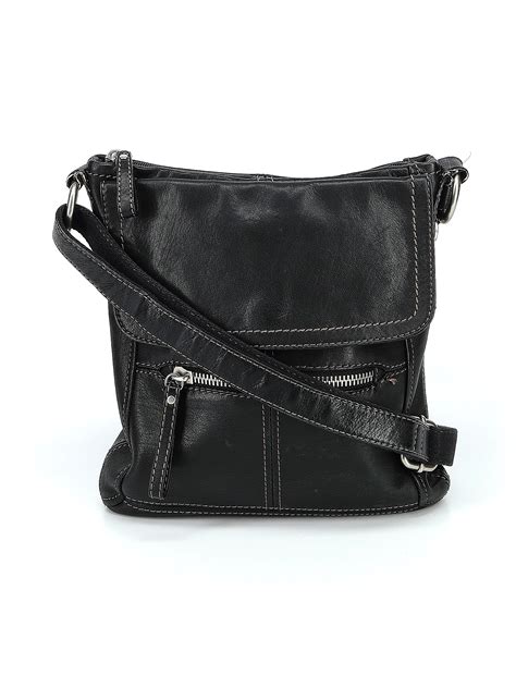 Fossil Solid Black Leather Crossbody Bag One Size - 72% off | thredUP