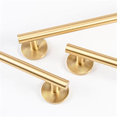 Kitchen Drawer Handles Twilight Beach Solid Brushed Brass