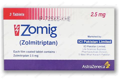 Zomig Tablets 2 5 Mg 3s Buy Online At Dvago®