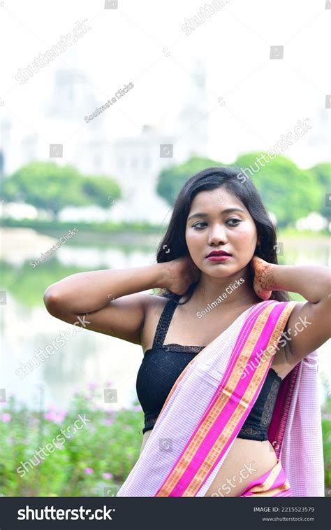 Hot Bong Model Saree Images Stock Photos Vectors Shutterstock