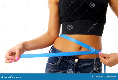 Fita Da Medida Em Torno De Magro Imagem De Stock Imagem De Underwear