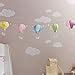 Lights4fun Set Of 5 Pastel Hot Air Balloons Paper Lanterns For Fairy Lights Amazon Co Uk Home