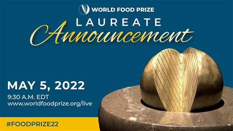 World Food Prize Laureate Announcement Ceremony