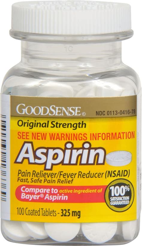 Goodsense Coated Aspirin Pain Reliever Tablets 325 Nepal Ubuy