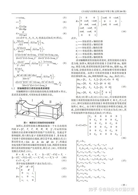 技术论文 双轴椭圆切口型柔性球铰柔度建模及分析 知乎