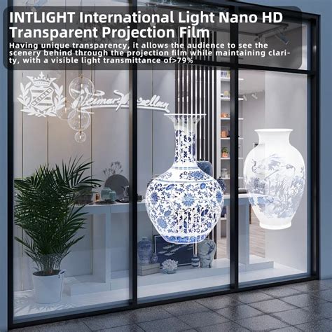 Holographic Film Naked Eye D Phantom Imaging Window Display Glass Rear Projection Film