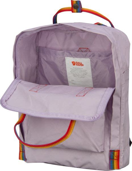 Fjällräven Kanken Rainbow Light Oak Rainbow Pattern