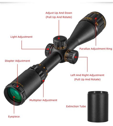 NSIRIUS Gold 3 9X40 AOE Tactical Riflescope Optical Sight Red Green