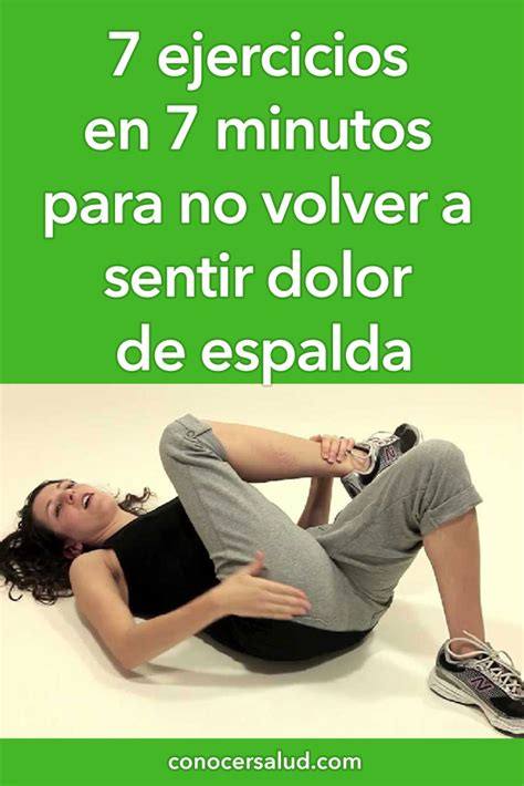 7 ejercicios en 7 minutos para no volver a sentir dolor de espalda