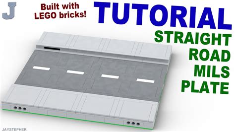 Tutorial On How To Make A Straight Road Mils Plate With Lego Bricks