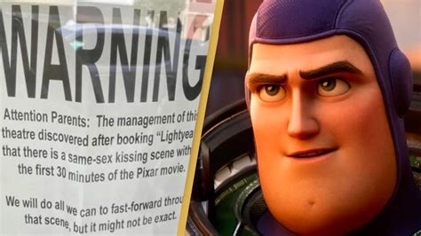 Us Theatre Faces Backlash For Warning Over Same Sex Kiss In Lightyear Film