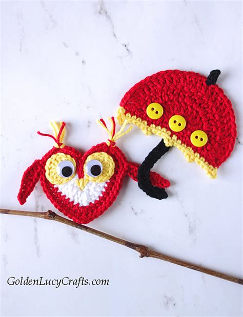 Ravelry Owl Applique Pattern By Goldenlucycrafts