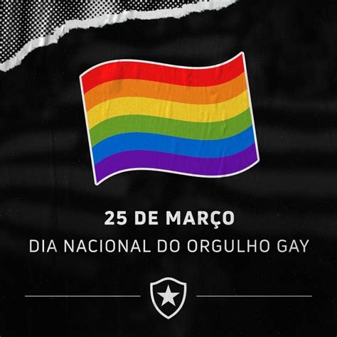 Dia Nacional do Orgulho Gay Botafogo pede tolerância e respeito Lance