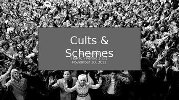 Cults Schemes Grade Sociology By Miss Zambri Math And Social Science