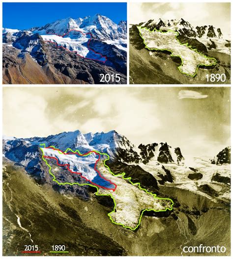 Ghiacciai del Gran Paradiso il ritiro Ã eccezionale