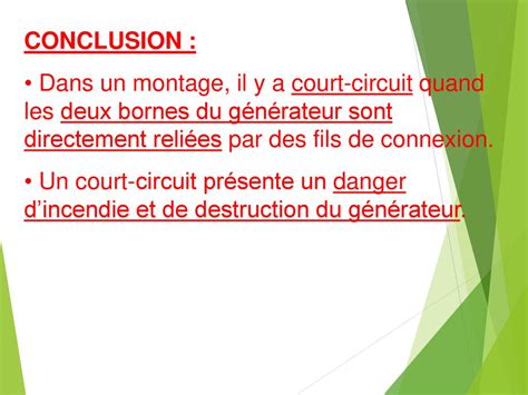 Chapitre I Le Circuit Lectrique Simple Ppt T L Charger