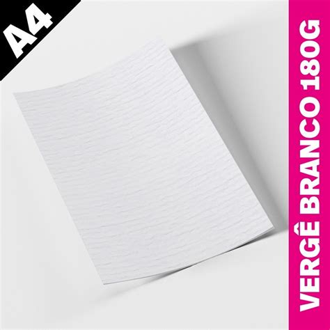 Papel Verge Branco G A Folhas Shopee Brasil