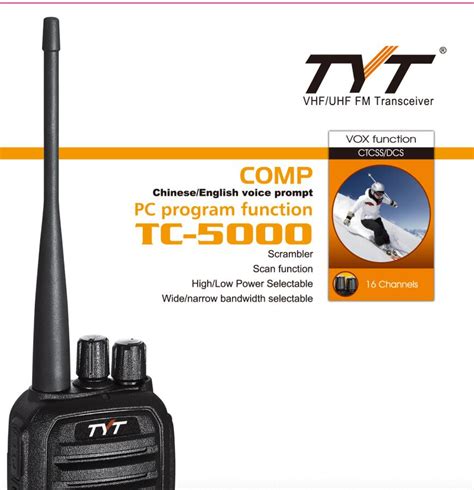 TYT Walkie Talkie Handheld Transceiver HAM FM Radio VHF UHF Scrambler