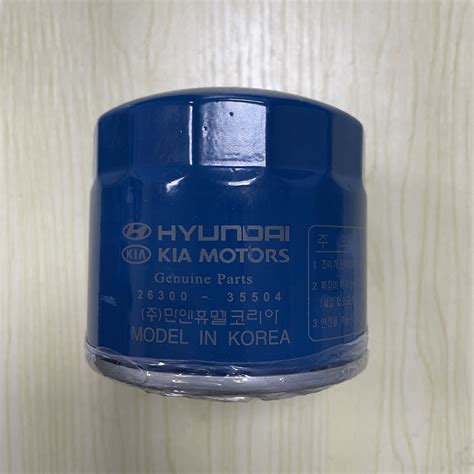 Genuine Parts Hyundai Oil Filter 26300 35504 For Kia Motors