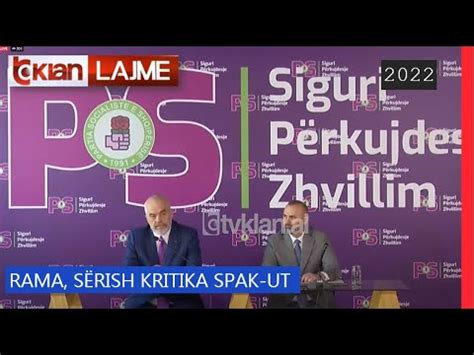 Tv Klan Rama sërish kritika SPAK ut Lajme News YouTube